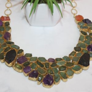 Neck-filled Gemstones Necklace