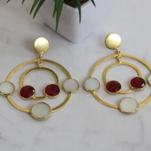 Hydro M.o.P. Earrings (Red)