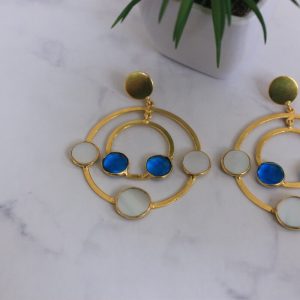 Hydro M.o.P. Earrings (L.Blue)