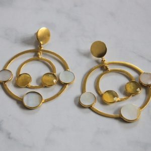 Hydro M.o.P. Earrings (Yellow)