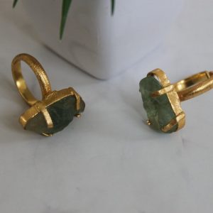 Fluorite Roughstone Ring