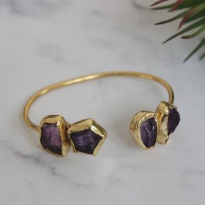Amethyst cuff Bracelet