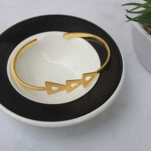 Tri-Pyramid Cuff Bracelet